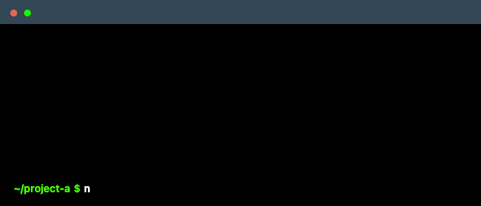 Terminal window showing volta switching versions